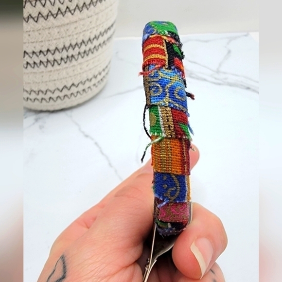 World Market | mixed media colorful Bohemian bangle bracelet NWT - Picture 5 of 8